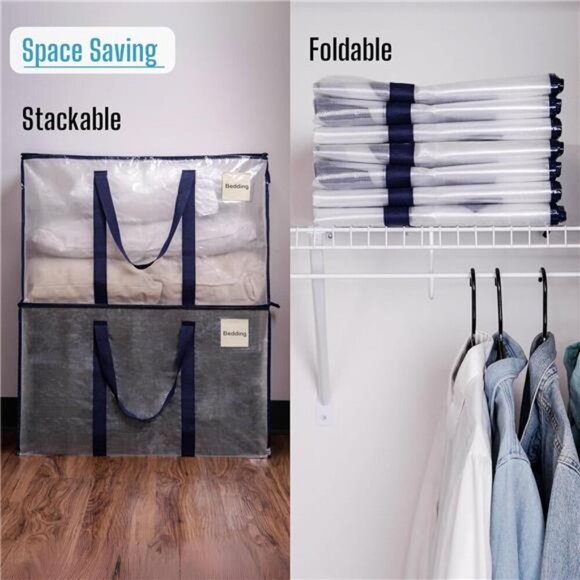 8 Pack Moving Bags, Moving Supplies, Moving Boxes, College Packing Storage Boxes - Picture 6 of 7